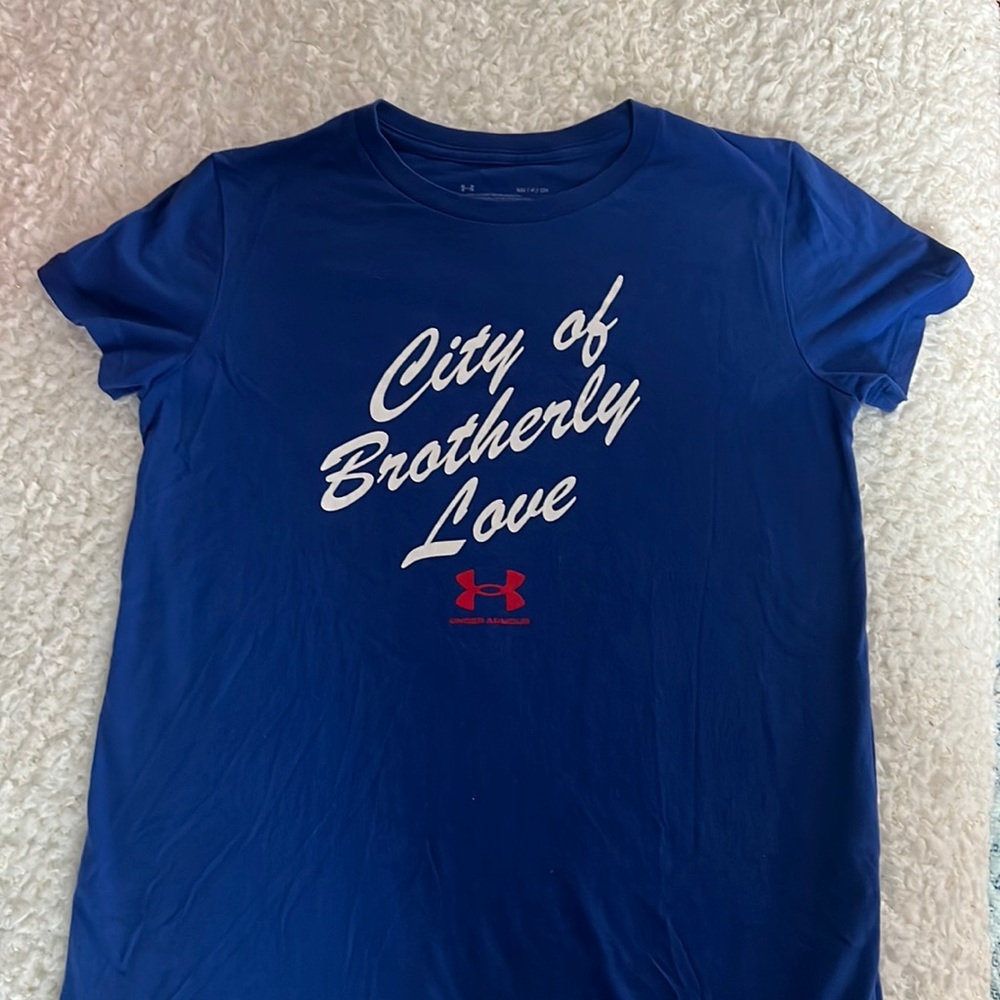 Blue Under Armour Philadelphia “City of Brotherly Love” T-Shirt